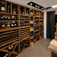 Produktbild f�r 'Weinregal-System VINVARIO, 60 cm, Kiefernholz&nbsp;braun gebeizt'