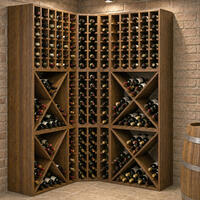 Produktbild f�r 'Weinregal-System VINVARIO, 60 cm, Kiefernholz&nbsp;braun gebeizt'