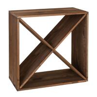 Produktbild f�r 'Weinregal 60 cm, Modul X-60, Kiefernholz braun gebeizt'