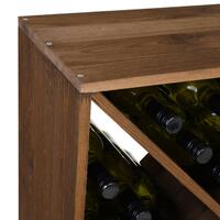 Produktbild f�r 'Weinregal 60 cm, Modul X-60, Kiefernholz braun gebeizt'