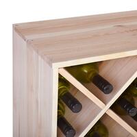 Produktbild f�r 'Weinregal 60 cm, Modul RAUTEN, Kiefernholz natur'