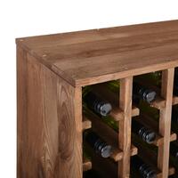 Produktbild f�r 'Weinregal 60 cm, Modul QUADRI, Kiefernholz braun gebeizt'