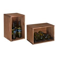 Produktbild f�r 'Weinlagerkiste VENETO, Kiefernholz braun gebeizt'
