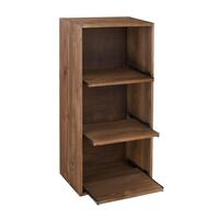 Produktbild f�r 'Weinregal BOX, Ausz�ge f�r Weinkisten, Kiefernholz braun gebeizt'