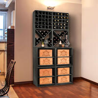 Produktbild f�r 'Weinregal-System VINVARIO 52 cm aus Kiefern-Holz, tobacco'