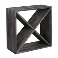 Produktbild f�r 'Weinregal 52 cm, Modul X-Cube, Holz in tobacco gebeizt'