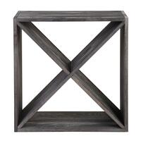 Produktbild f�r 'Weinregal 52 cm, Modul X-Cube, Holz in tobacco gebeizt'