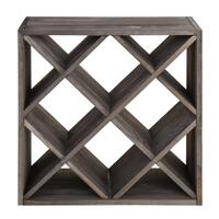 Produktbild f�r 'Weinregal 52 cm, Modul Raute, Holz in tobacco gebeizt'