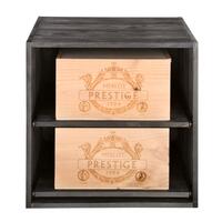 Produktbild f�r 'Weinregal 52 cm, Modul mit Ausz�gen f. Weinkisten, tobacco'