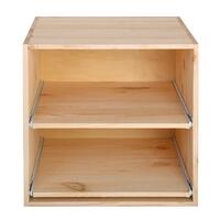 Produktbild f�r 'Weinregal 52 cm, Modul mit Ausz�gen f. Weinkisten, natur'