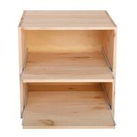 Produktbild f�r 'Weinregal 52 cm, Modul mit Ausz�gen f. Weinkisten, natur'