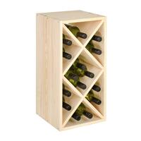Produktbild f�r 'Weinregal Modul RAUTEN 30cm schmal, Kiefernholz natur'
