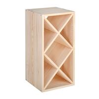 Produktbild f�r 'Weinregal Modul RAUTEN 30cm schmal, Kiefernholz natur'