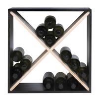 Produktbild f�r 'Weinregal 52 cm, X-Cube, schwarz-natur,  Sonder-Edition,  Korpus schwarz lackiert'