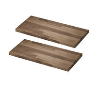 2 Regalb�den f�r PRESTIGE NOVO Eichen-Holz braun gebeizt