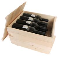 Produktbild f�r 'Weinkiste mit Schiebedeckel SIENA f�r 6 Flaschen'