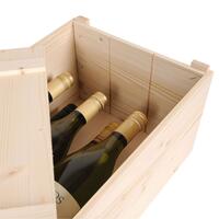 Produktbild f�r 'Weinkiste mit Schiebedeckel SIENA f�r 6 Flaschen'