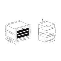 Produktbild f�r 'Design-Einbauk�hlschrank WINESAFE 18 f�r 18 Flaschen'