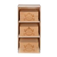 Produktbild f�r 'Weinregal BOX mit Auszugsschienen, Kiefernholz natur'
