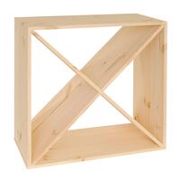 Produktbild f�r 'Weinregal 52 cm, Modul-X, Holz natur'