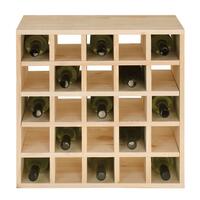 Produktbild f�r 'Weinregal 52 cm Modul KARO, Holz natur'