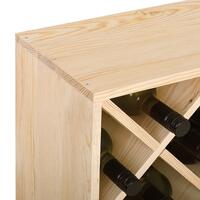 Produktbild f�r 'Weinregal 52 cm, Modul RAUTEN, Holz natur'