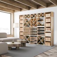 Produktbild f�r 'Weinlagerkiste VENETO 30cm, Kiefernholz natur'