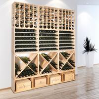 Produktbild f�r 'Weinregal 60 cm, Modul LINEA aus Kiefernholz'