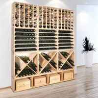 Produktbild f�r 'Weinregal 60 cm, Modul LINEA aus Kiefernholz'