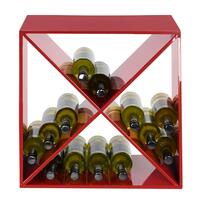 Produktbild f�r 'Weinregal-W�rfel CARRE rot'