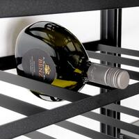 Produktbild f�r 'Metall-Weinregal BLACK PURE, Modell 11 niedrig, schwarz pulverbeschichtet'