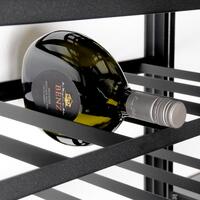 Produktbild f�r 'Metall-Weinregal BLACK PURE, Modell 11 niedrig, schwarz pulverbeschichtet'