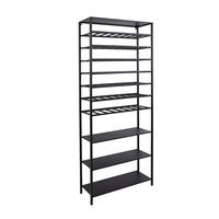 Produktbild f�r 'Metall-Weinregal BLACK PURE, Modell 8, schwarz pulverbeschichtet'