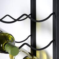 Produktbild f�r 'Wand-Metallweinregal DUO aus schwarzem Metall'