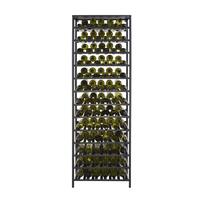 Produktbild f�r 'Metall-Weinregal BLACK PURE, Modell 2, schmal, schwarz pulverbeschichtet'