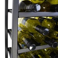 Produktbild f�r 'Metall-Weinregal BLACK PURE, Modell 2, schmal, schwarz pulverbeschichtet'