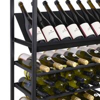 Produktbild f�r 'Metall-Weinregal BLACK PURE, Modell 3, schwarz pulverbeschichtet'