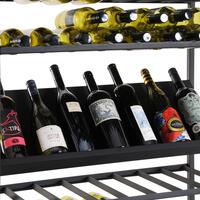 Produktbild f�r 'Metall-Weinregal BLACK PURE, Modell 3, schwarz pulverbeschichtet'