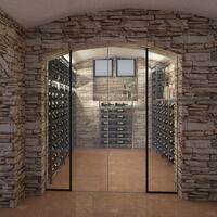 Produktbild f�r 'Metall-Weinregal BLACK PURE, Modell 7, schwarz pulverbeschichtet'