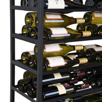 Produktbild f�r 'Metall-Weinregal BLACK PURE, Modell 7, schwarz pulverbeschichtet'