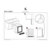 Produktbild f�r 'Zweizonen Unterbau-Weink�hlschrank WLU-160DF f. 40-50 Fl.'