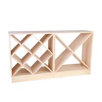 Produktbild f�r 'Weinregal 60 cm, Sockel 120 cm breit, Kiefernholz natur'