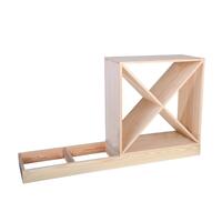 Produktbild f�r 'Weinregal 60 cm, Sockel 120 cm breit, Kiefernholz natur'