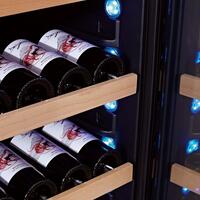 Produktbild f�r 'Zweizonen Weink�hlschrank WLB-460DFLD-Mix, 172cm, 124-163 Fl.'
