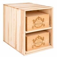 Produktbild f�r 'Weinregal 60 cm, 2 Ausz�ge f�r Weinkisten, T 60 cm'