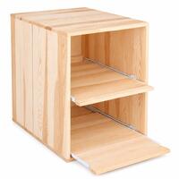 Produktbild f�r 'Weinregal 60 cm, 2 Ausz�ge f�r Weinkisten, T 60 cm'