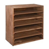 Produktbild f�r 'Weinregal 60 cm, Modul LINEA, Kiefernholz braun gebeizt'