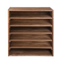 Produktbild f�r 'Weinregal 60 cm, Modul LINEA, Kiefernholz braun gebeizt'