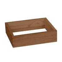 Produktbild f�r 'Weinregal 60 cm, Sockel 30 cm breit, braun gebeizt'