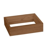 Produktbild f�r 'Weinregal 60 cm, Sockel 30 cm breit, braun gebeizt'